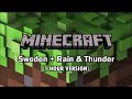 Minecraft - Sweden + Rain & Thunder (1 HOUR)