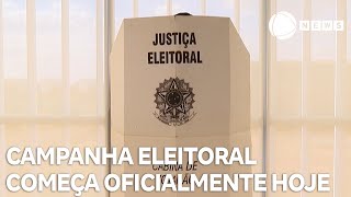 Campanha eleitoral de candidatos começa oficialmente hoje