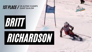 Britt Richardson US Alpine Champs GS Sugarloaf 3/31/22