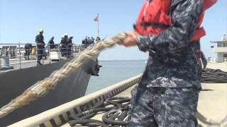 USS San Jacinto  Gets Underway