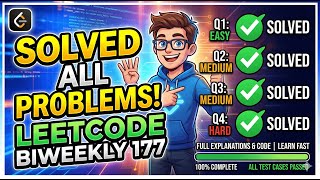 Solved ALL LeetCode weekly Contest 493