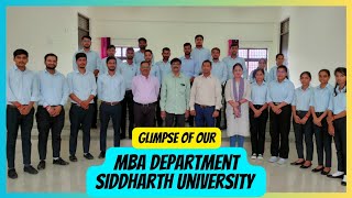 Glimpse of Our MBA Department Siddharth University #vlogvideo #vlog #siddharthuniversity