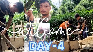 FENCE CONSTRUCTION DAY-4 || NAK² IN SIDE KHATLAM SONG KAMCHAIH || #buildingconstruction #foundation