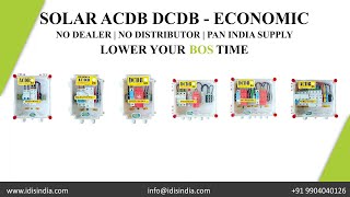 Most Economic Solar ACDB DCDB by Manufacturer in 2023 Idis India