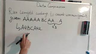 23. Run length encoding.