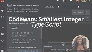 Codewars Chllenge: Find the smallest integer
