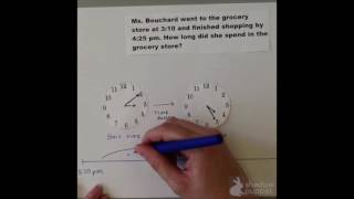 3rd Grade Math: Elapsed Time Using an Open Number Line