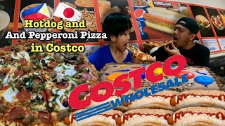 Pepperoni Pizza and Hotdog in Costco Food Court (2022)