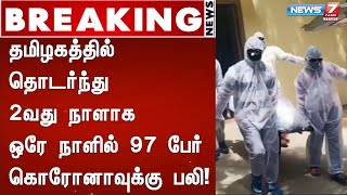 #BREAKING | தமிழகத்தில் தொடர்ந்து 2வது நாளாக ஒரே நாளில் 97 பேர் கொரோனாவுக்கு பலி!