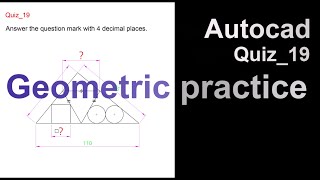 Autocad [도형연습] Quiz_19