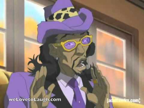 Boondocks Pimp Named Slick Back Caption