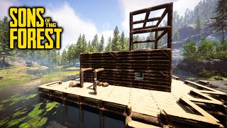 EP 11 Subindo A Torre E Caçando Recursos! | Sons Of The Forest | Gameplay | T2