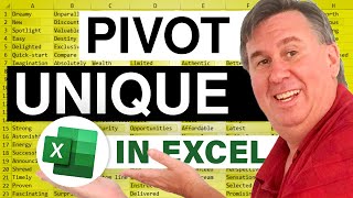 Excel - Calculating Unique Count or Distinct Count in Excel Pivot Tables - Episode 758