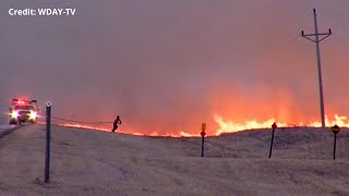 Large Wildfire Near Mentor Now 40% Contained