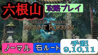 【FF14】【六根山】ノーマル右ルート攻略【手記9,10,11】