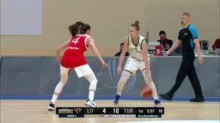 ⛹ Justė Jocytė #1 Highlights vs Turkey \u0026 Serbia (Fiba Window 3) 🇱🇹