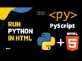 PyScript | Run Python in your HTML | Write your first PyScript Program in VSCode | PYTHON in BROWSER