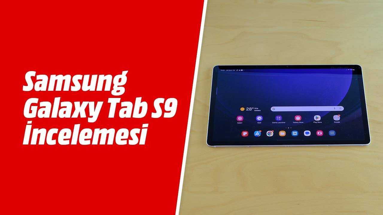 Samsung Galaxy Tab S9 İncelemesi - YouTube