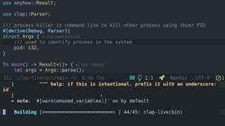 CLI kill command with Clap