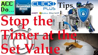 Click PLC Stop the Timer at the Set Value