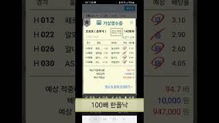 24년 12월 7일 프로토 100배 적중