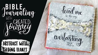 Bible Journaling in Psalms | Gilding Flakes and Acrylic Paint Tutorial | Illustrating Bible Journal