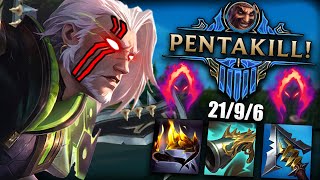 PENTAKILL!?! - DARK HARVEST  LETHALITY 1 SHOT - DRAVEN MID BUILD - DRAVEN AK 47