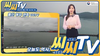 [See Sea TV] 2022년 9월 13일 제주도 및 남해안 먼바다 풍랑특보 발효, 강풍에도 주의 / 해양방송 On바다