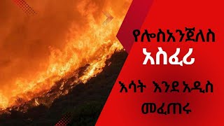 የሎስአንጀለስ አስፈሪ እሳት እንደ አዲስ መፈጠሩ