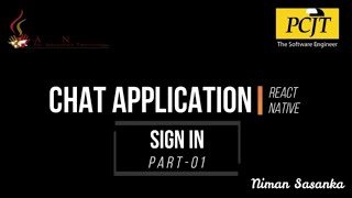 React Native Chat Application Development Part-1 Sign In Process #react #reactnative #chatapp