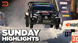 Evans CRUSHES his rivals 💪 WRC Rally Sweden 2025 Sunday Highlights 🇸🇪