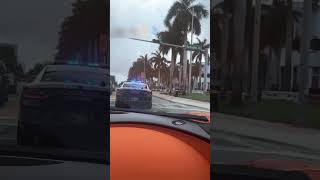 Bugatti Chiron Pur Sport Police Escort Miami F1 POV