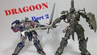 【TF非正規玩具レビュー】 海外の変形玩具　UNIQUE TOYS R-03 DRAGOON（Part 2）, aka Megatron(TLK)