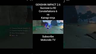 Sucrose Lv.90 With Constellations 6 Vs Kairagi Ninja | Genshin Impact