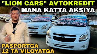 SUPER AKSIYA..! TEKINGA SPARK OLING LION CARS AVTOKREDIT NARXLARI 2024. Авто кредит 2024