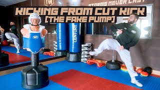 Kicking From Cut Kick (The Fake Pump) | Taekwondo Sparring Tips