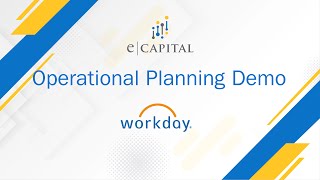 Workday Adaptive | Operational Planning Demo