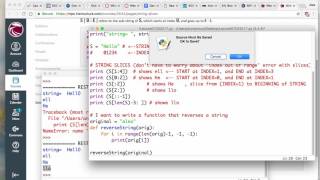 Python String Slices and Bubble Sort
