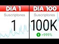 Cómo conseguir 100.000 suscriptores en 100 días FÁCIL