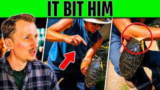 He Picked up a Turtle… Then This Happened | Zoologist Reacts