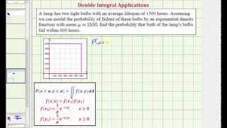 Double Integrals - Find a Probability Using the Exponential Density Function