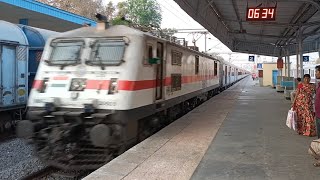 TPTY NZB Rayalaseema exp overtaking Medchal MMTS and skipping Bolarum with LGD WAP7