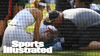 Bethanie Mattek-Sands Suffers Gruesome Knee Injury During Wimbledon | SI Wire | Sports Illustrated