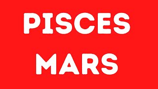 Pisces Mars in Vedic Astrology