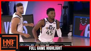 Utah Jazz vs Denver Nuggets - Game 1 | 8.17.20 | Full Highlights