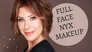 BEST DRUGSTORE MAKEUP | Full Face of NYX Beauty on Mature Skin | Dominique Sachse