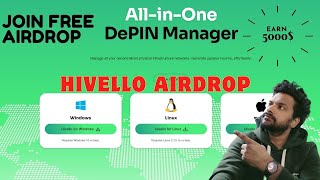 Hivello Airdrop - Mine 10 DePin Projects Token In One App