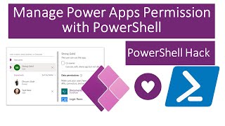 Mange Permission of Power Apps using PowerShell