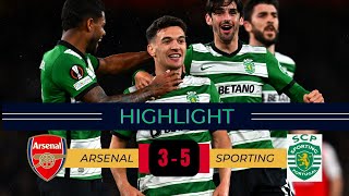 Arsenal vs Sporting 1 1  PEN 3 5  Highlights Today