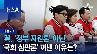 [아는기자]與, ‘정부 지원론’ 아닌 ‘국회 심판론’ 꺼낸 이유는? | 뉴스A